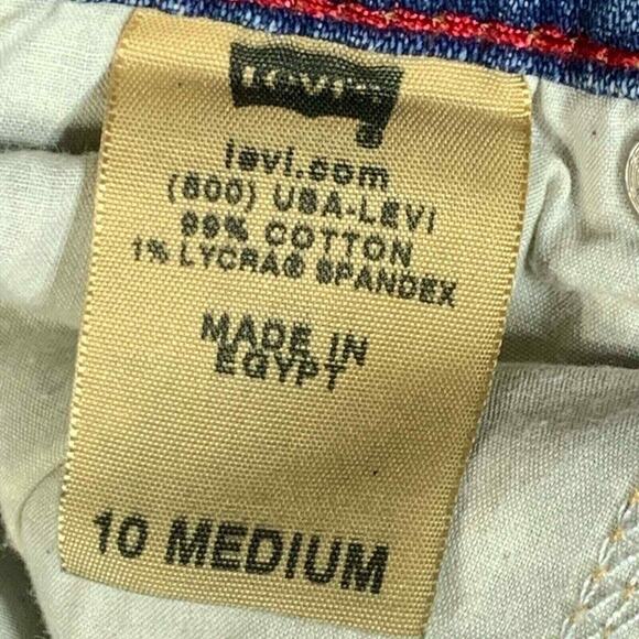 Levis 550 Jeans Womens 10 Blue Relaxed Bootcut High Rise 5 Pocket Denim Western - Picture 3 of 10